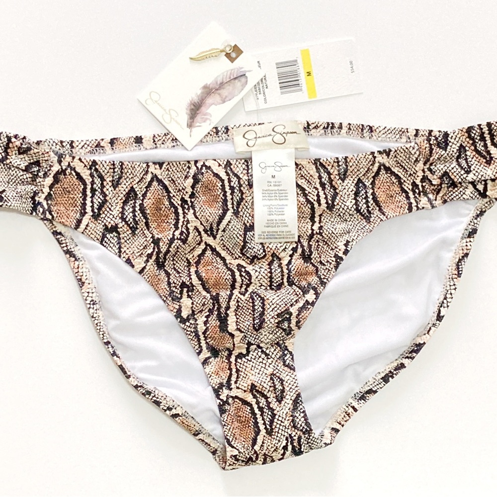 Jessica Simpson Snake Charmer Midster Bikini Bottom